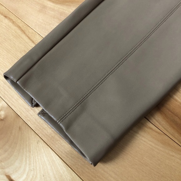 ZARA beige/tan leather pants - Picture 6 of 7